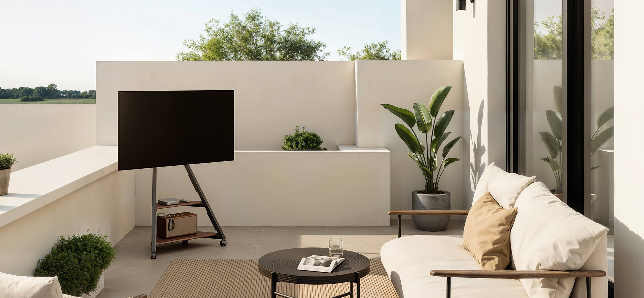 TV Ständer mit Rollen