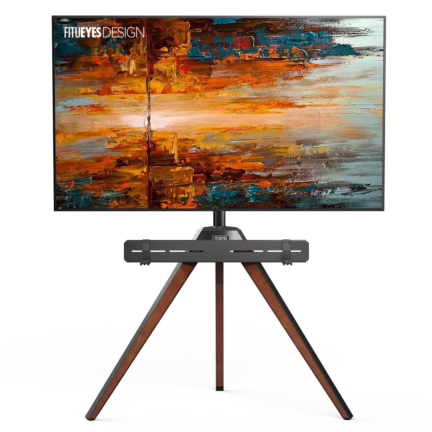 Walnuss Picasso FT65 TV-Ständer mit Soundbar-Halterung