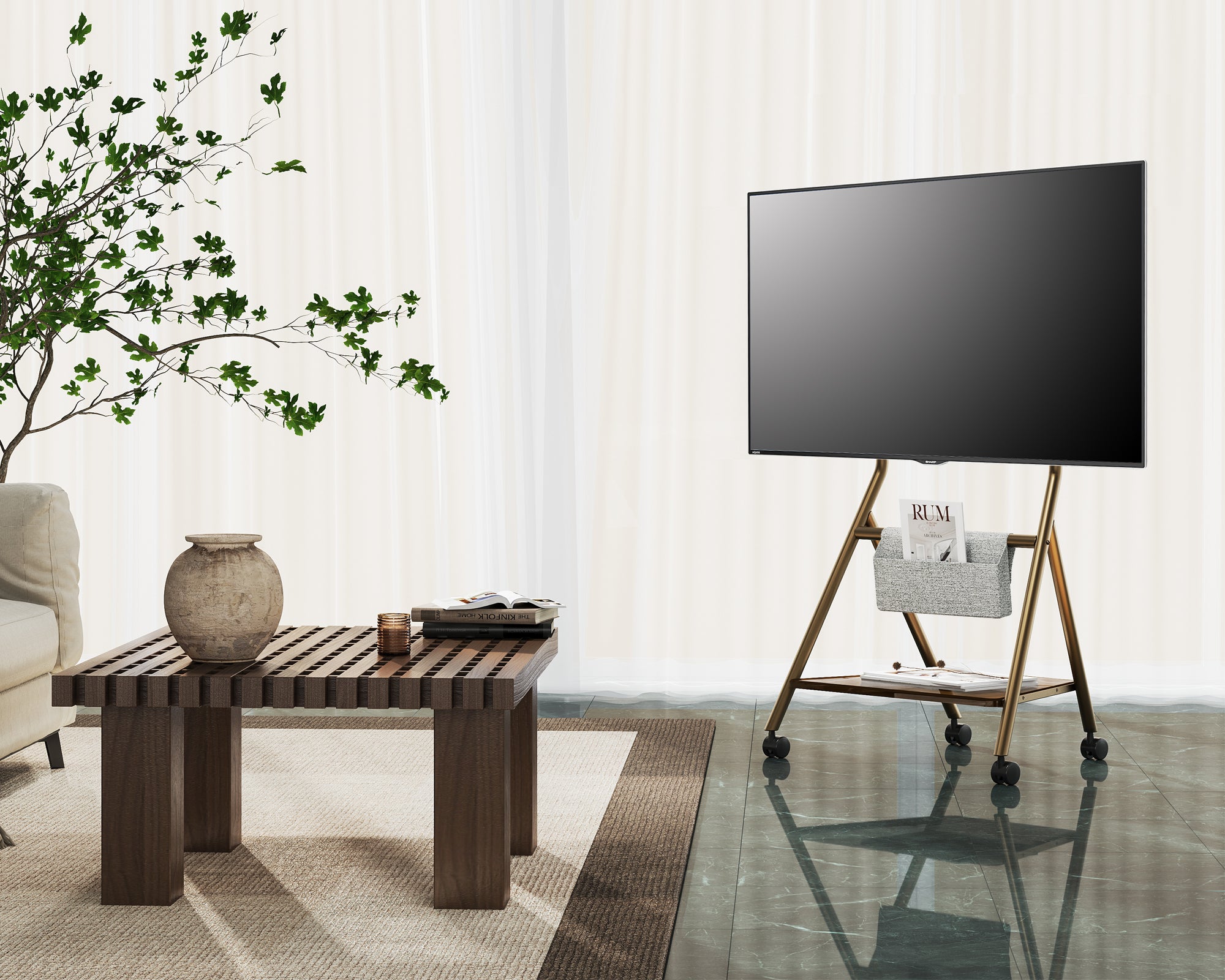 Collector TC65 TV-standaard met wielen