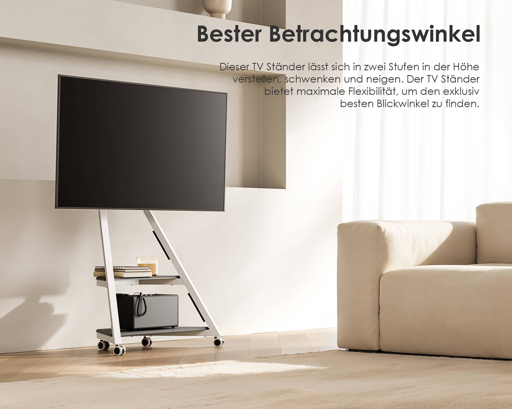 Eiffel TV Ständer mit Ambientebeleuchtung