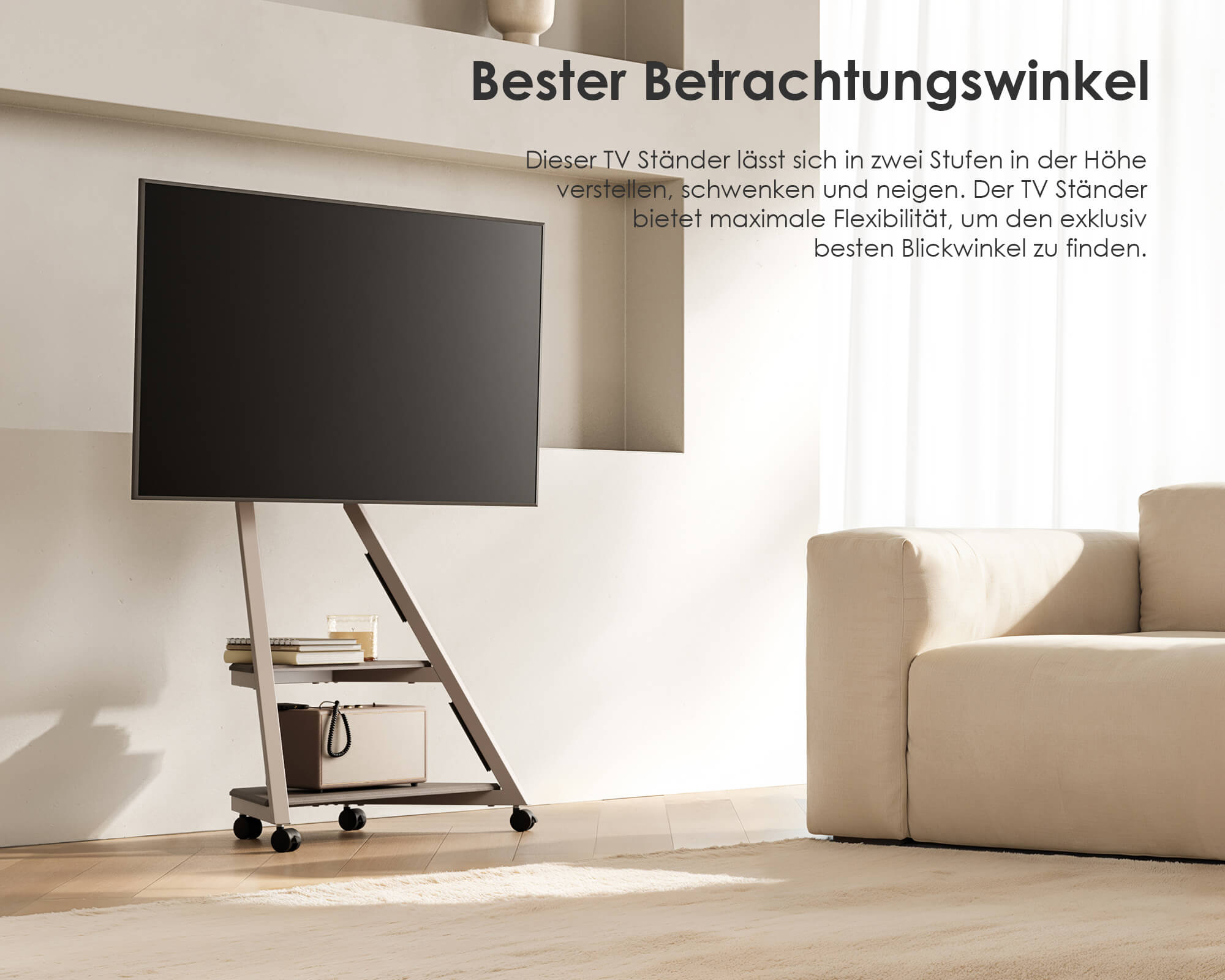 Eiffel TV Ständer mit Ambientebeleuchtung