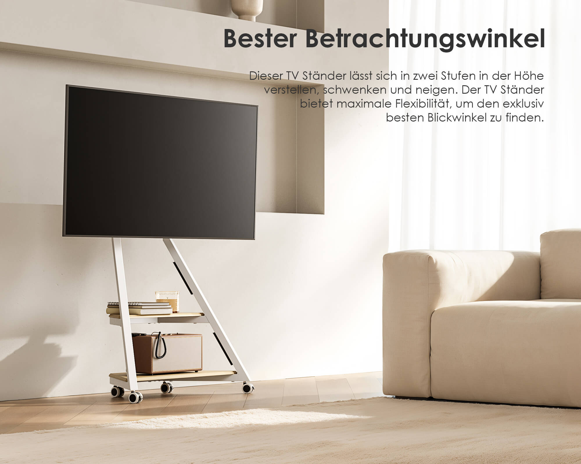 Eiffel TV Ständer mit Ambientebeleuchtung
