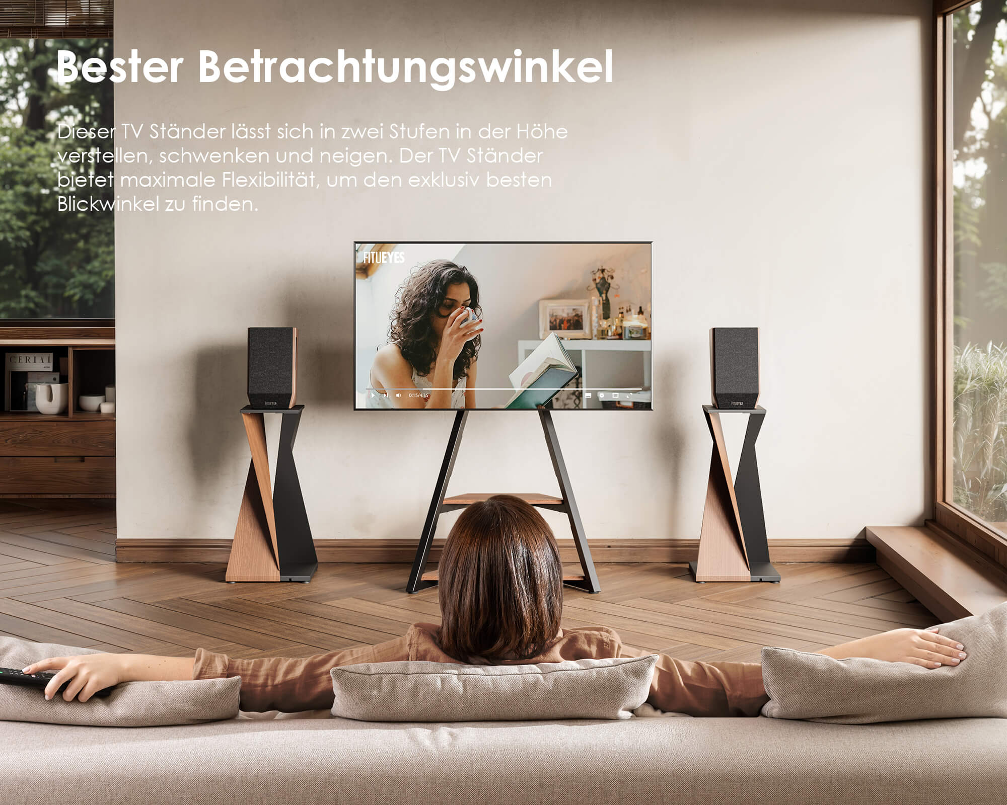 Eiffel TV Ständer mit Ambientebeleuchtung