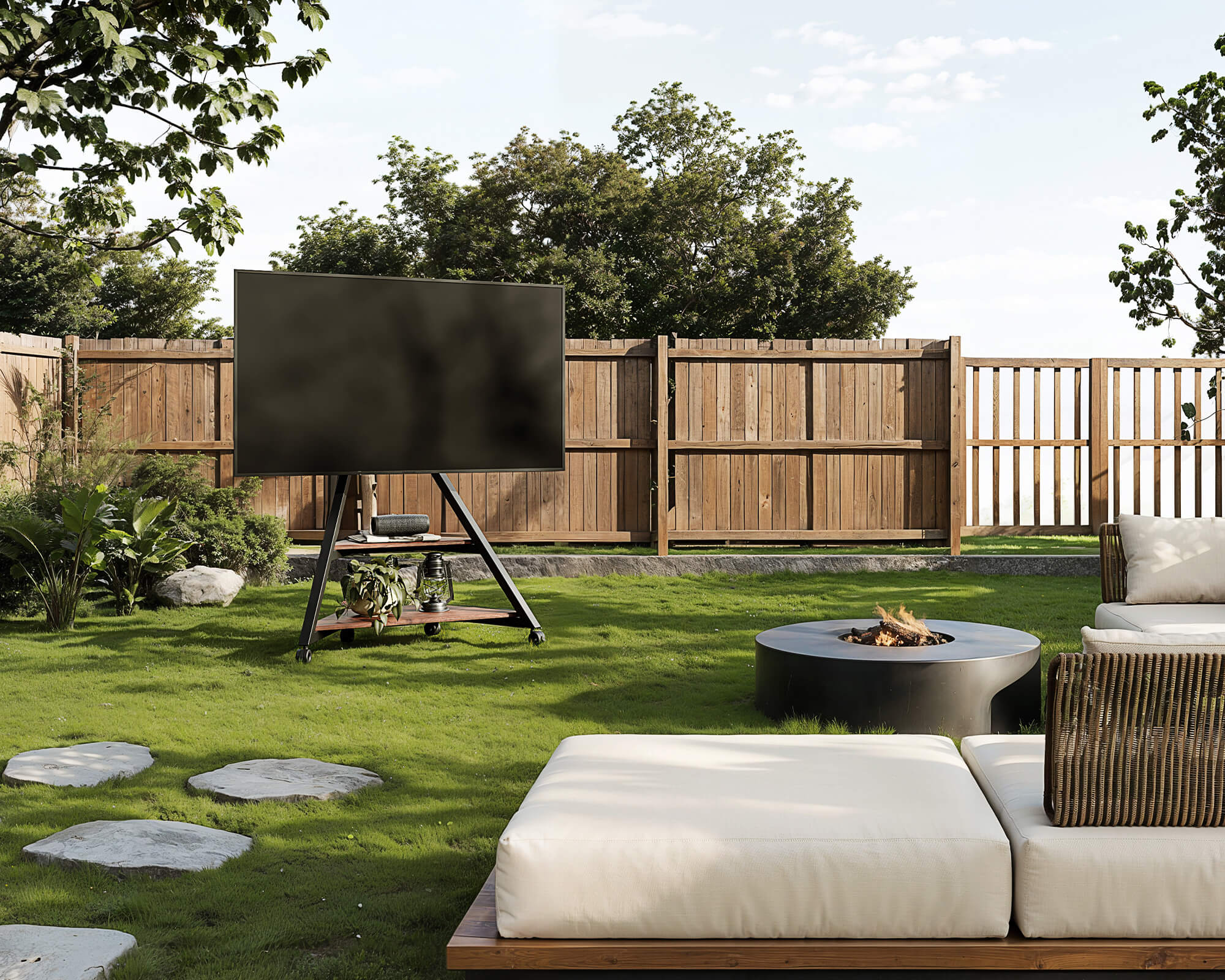 Support TV extérieur Eiffel série