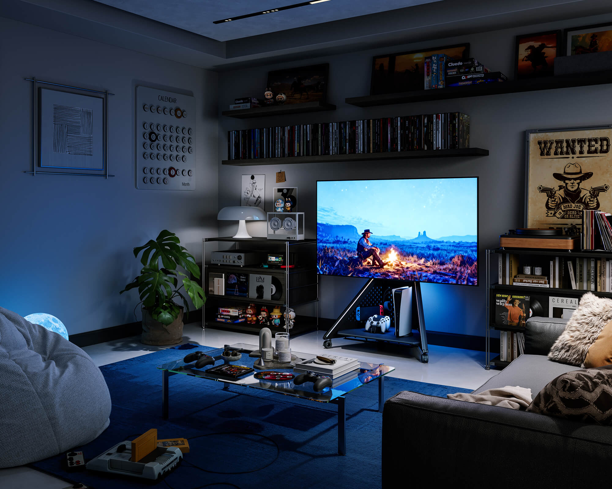 Eiffel Gaming FT65 TV-standaard met Wielen