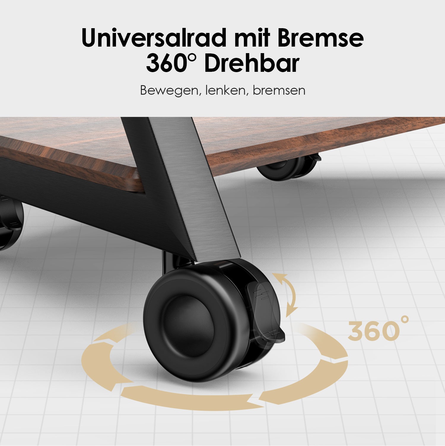 Ruedas universales con freno(4 piezas)