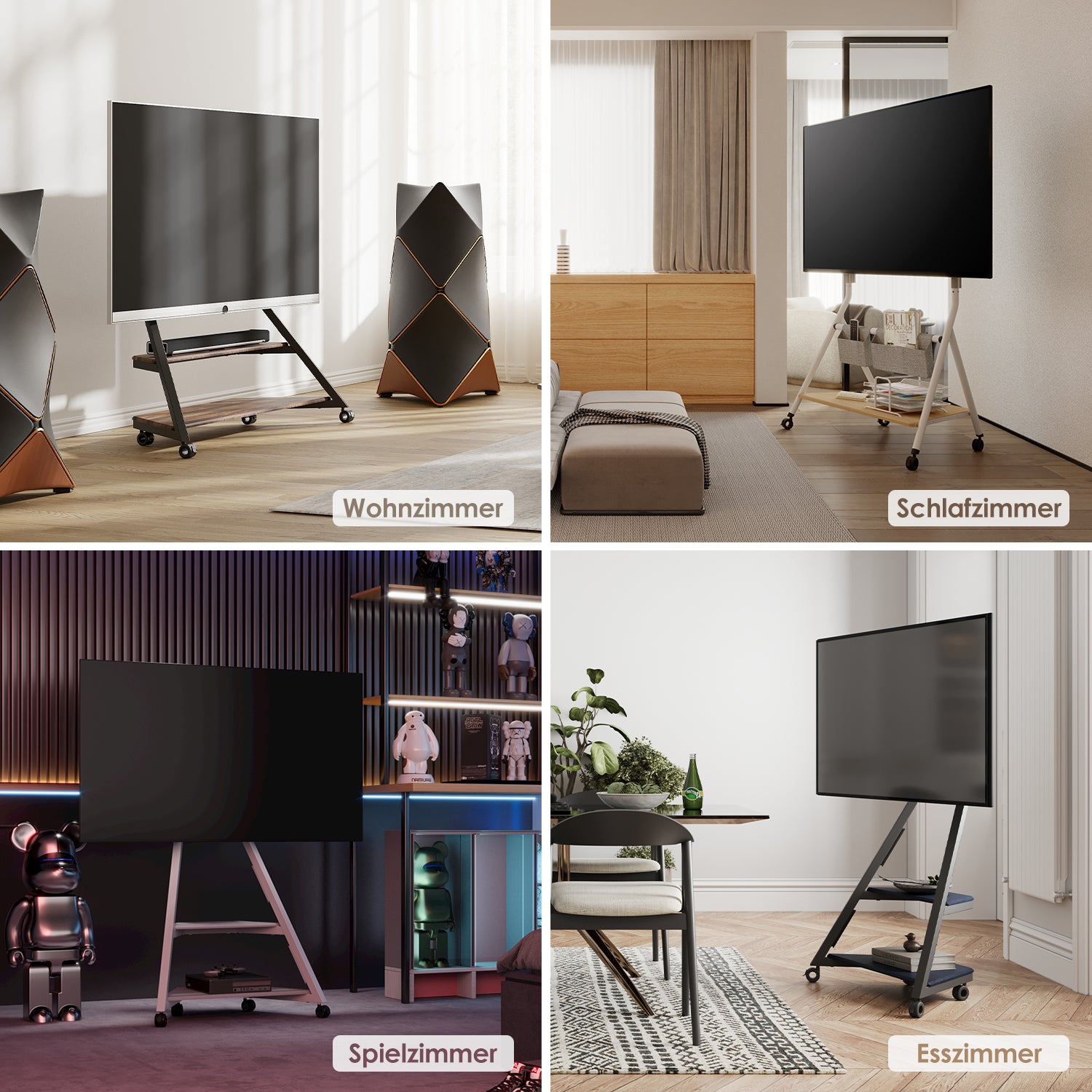 Ruedas universales con freno(4 piezas)