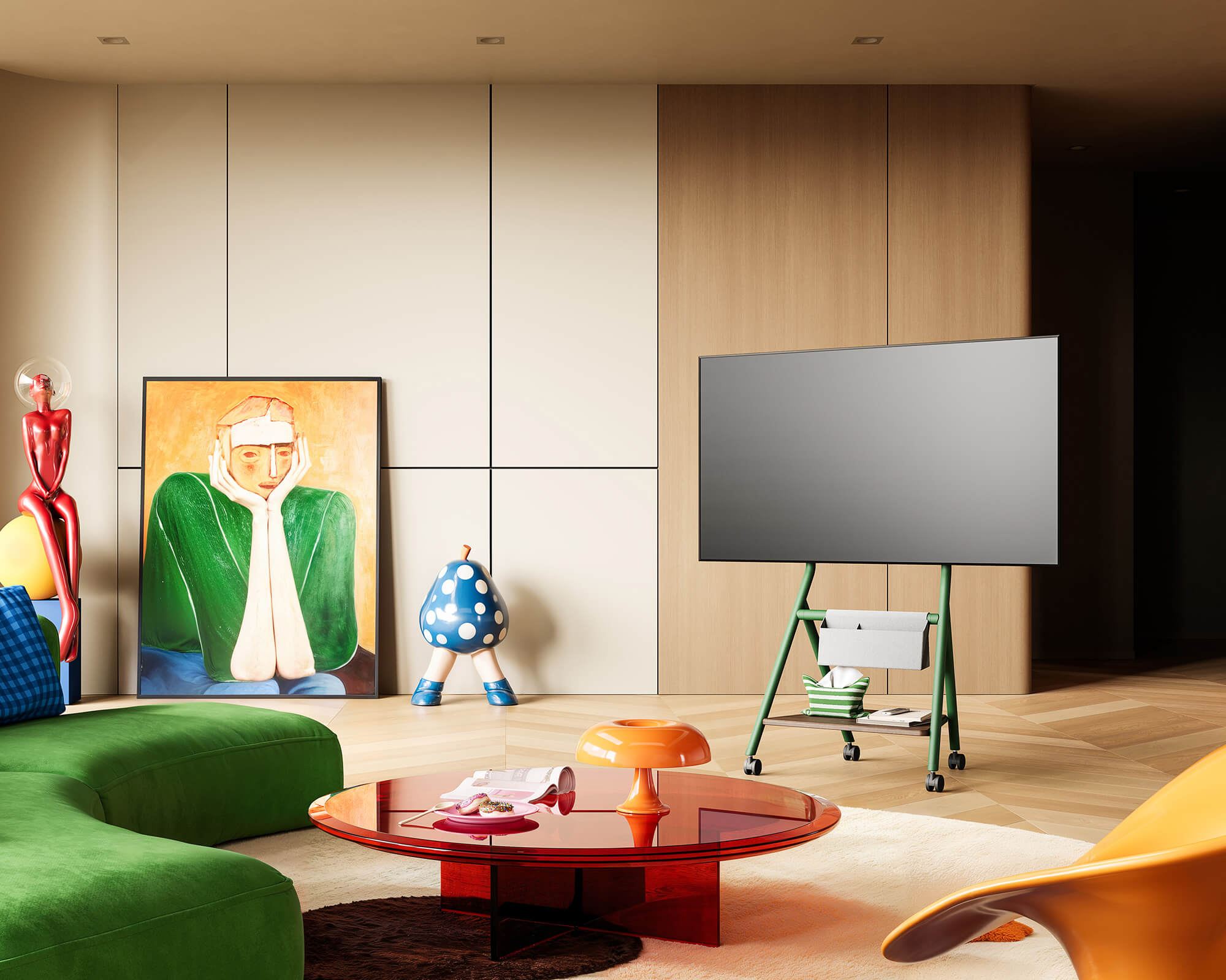 Collector TC65 Soporte para TV con Ruedas