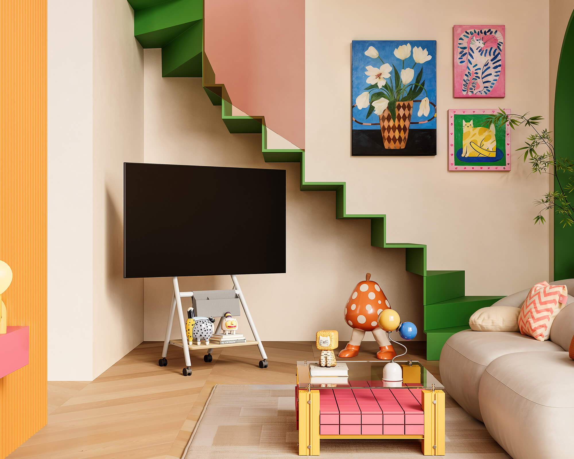 Collector TC65 Soporte para TV con Ruedas