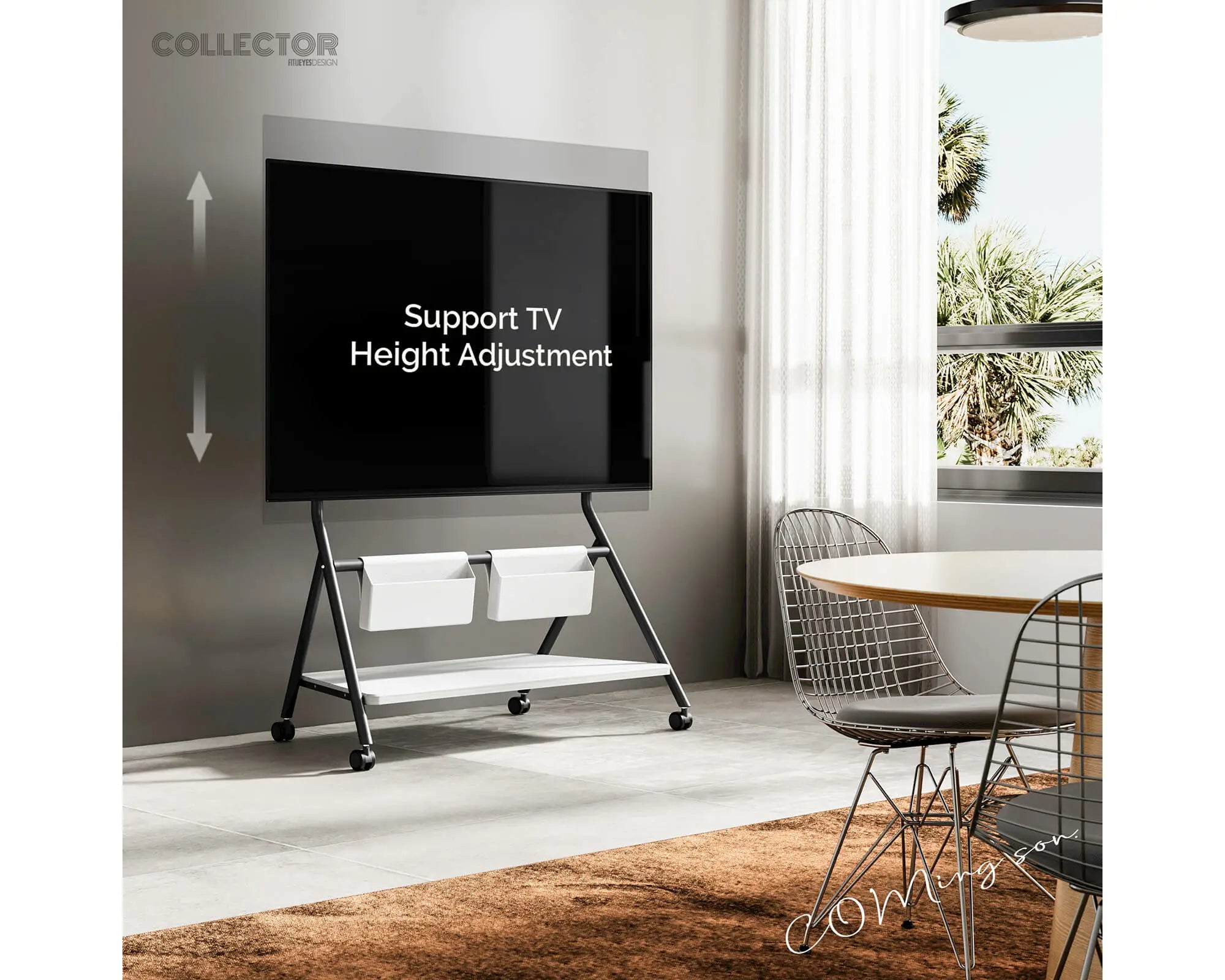 Collector TC88 TV-standaard met wielen