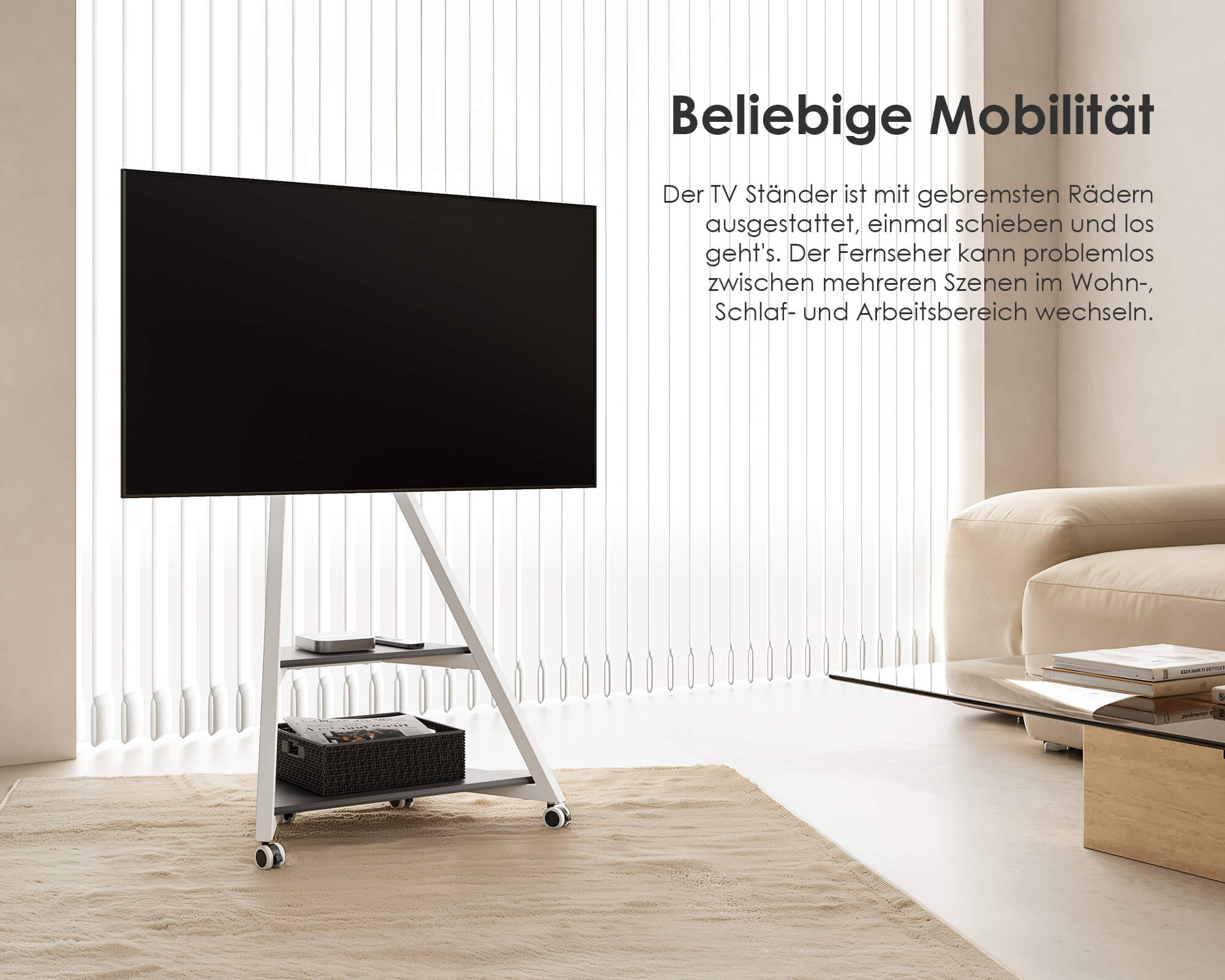 Eiffel TV Ständer mit Ambientebeleuchtung
