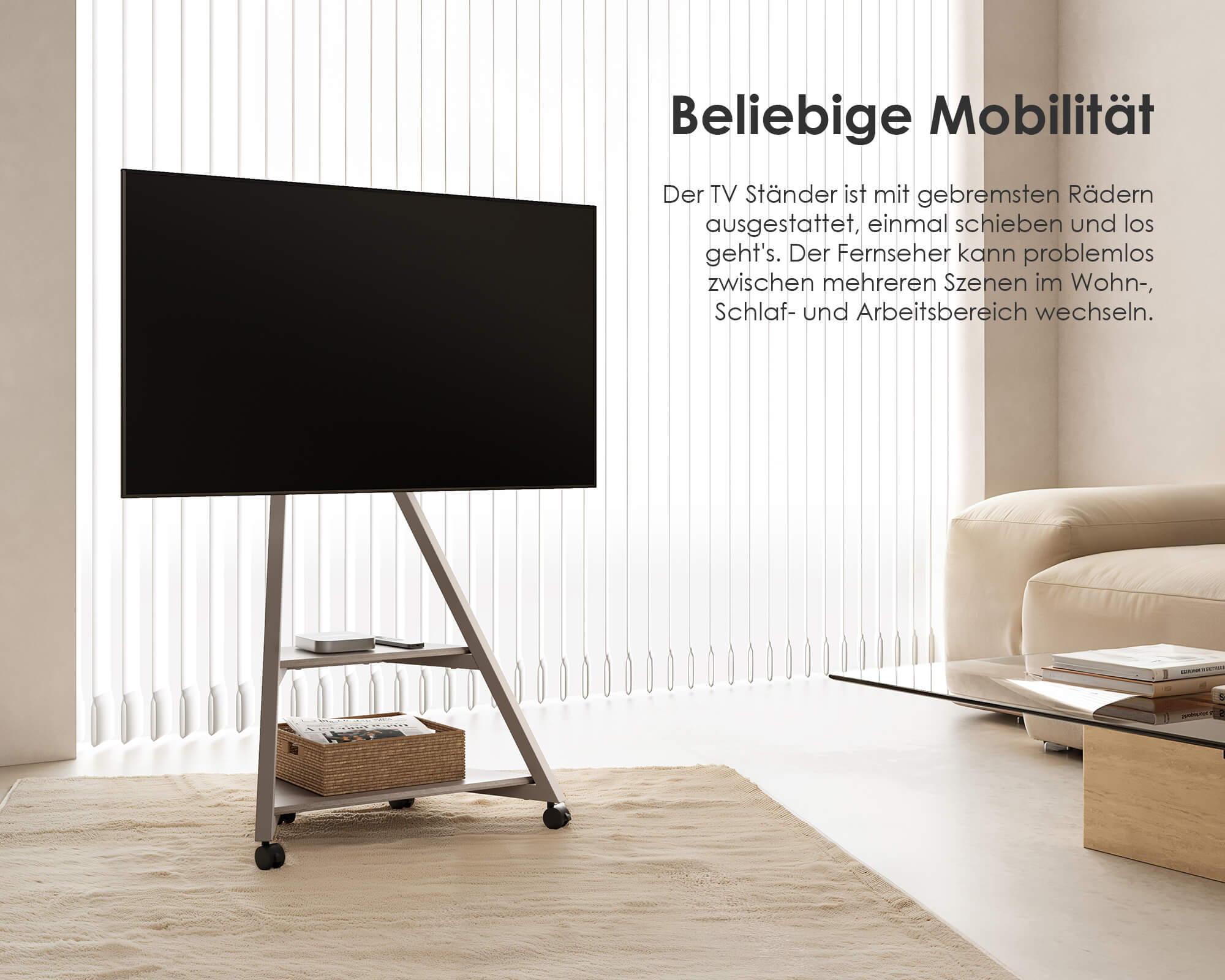 Eiffel TV Ständer mit Ambientebeleuchtung