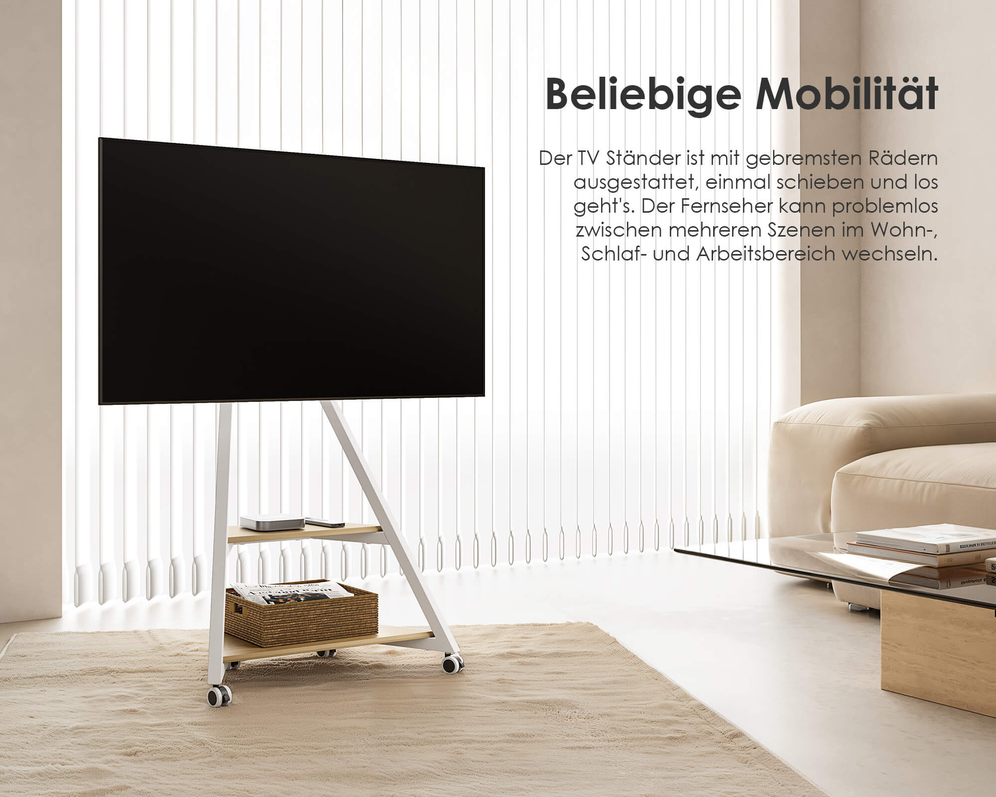 Eiffel TV Ständer mit Ambientebeleuchtung