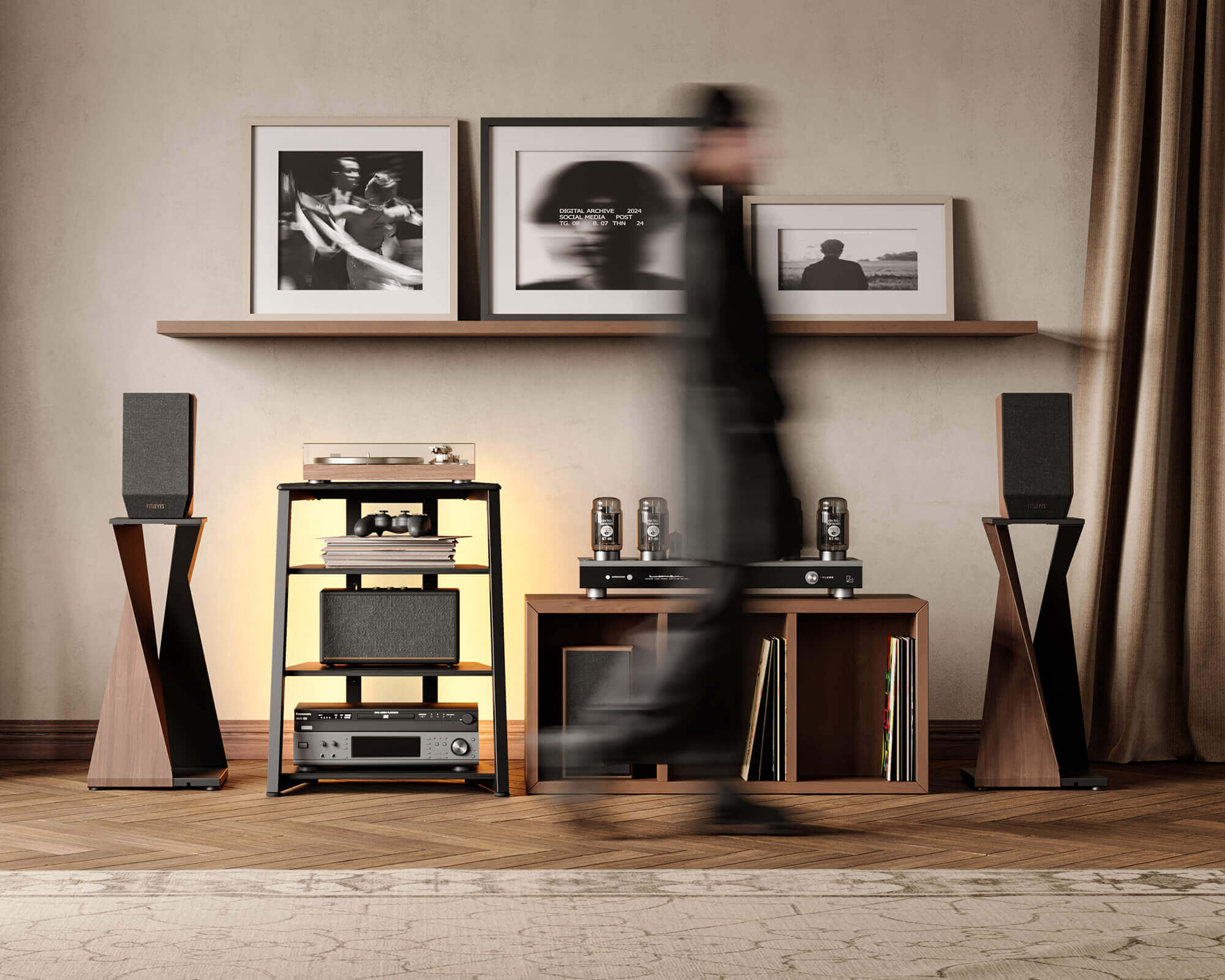 Eiffel V2 AS06 LED Meuble HIFI