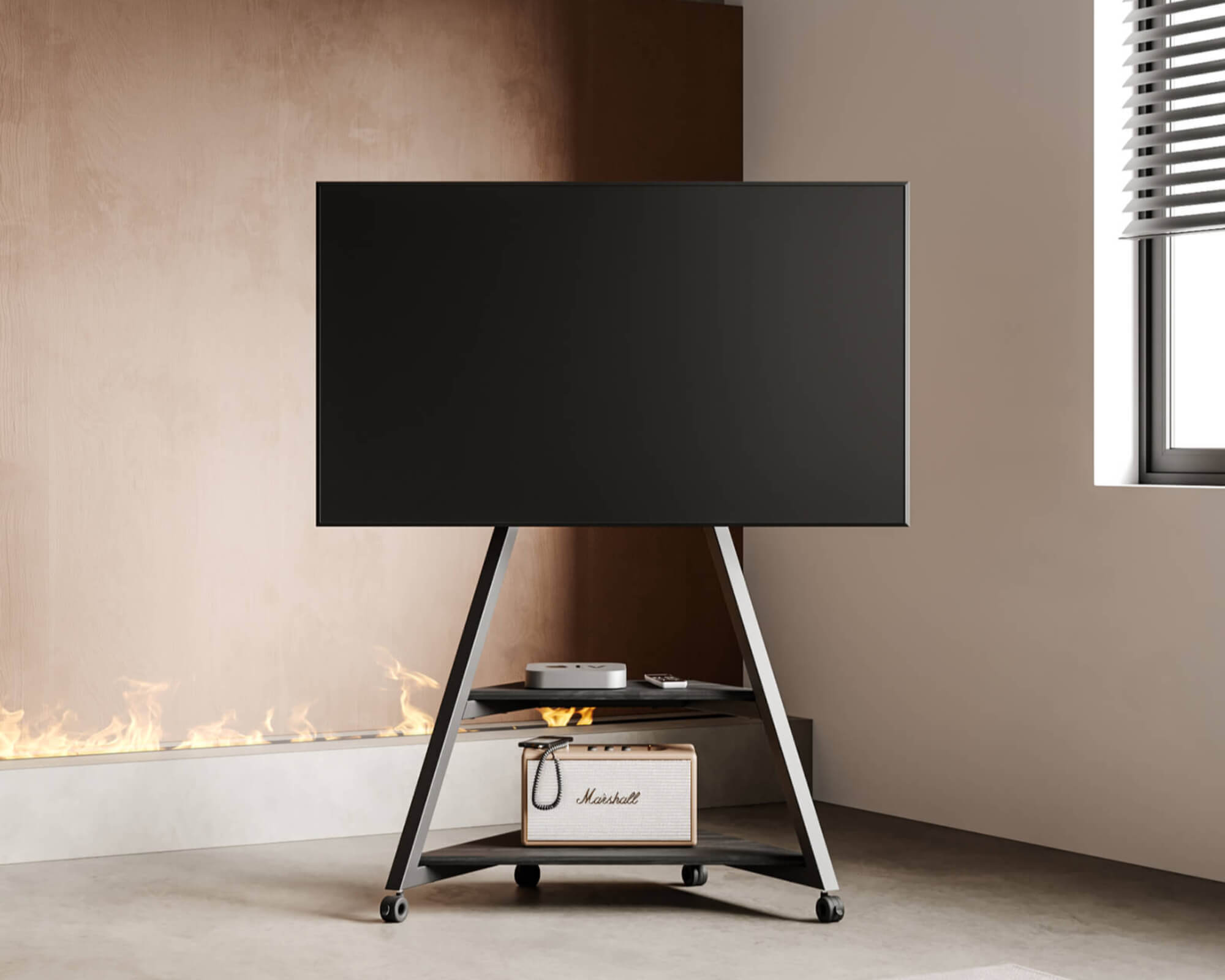 Eiffel TV-Standaard met Wielen