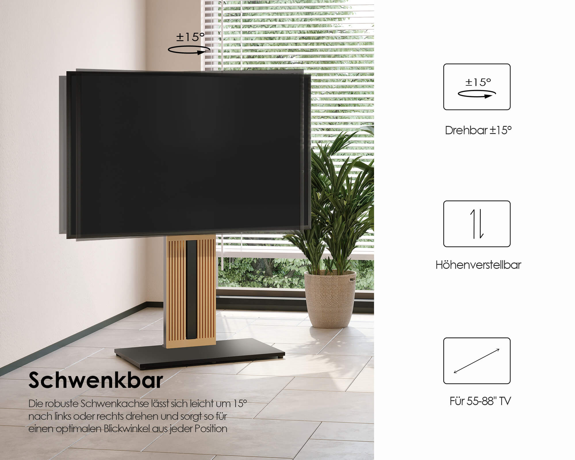 Zen FT88 Support TV Sur Pied