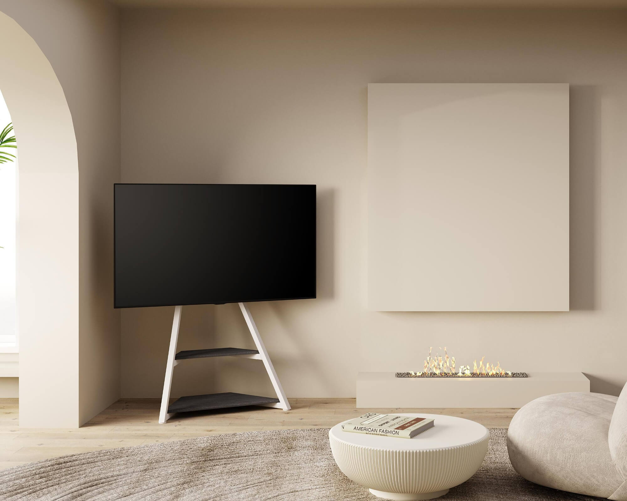 Eiffel TV-Standaard met Wielen