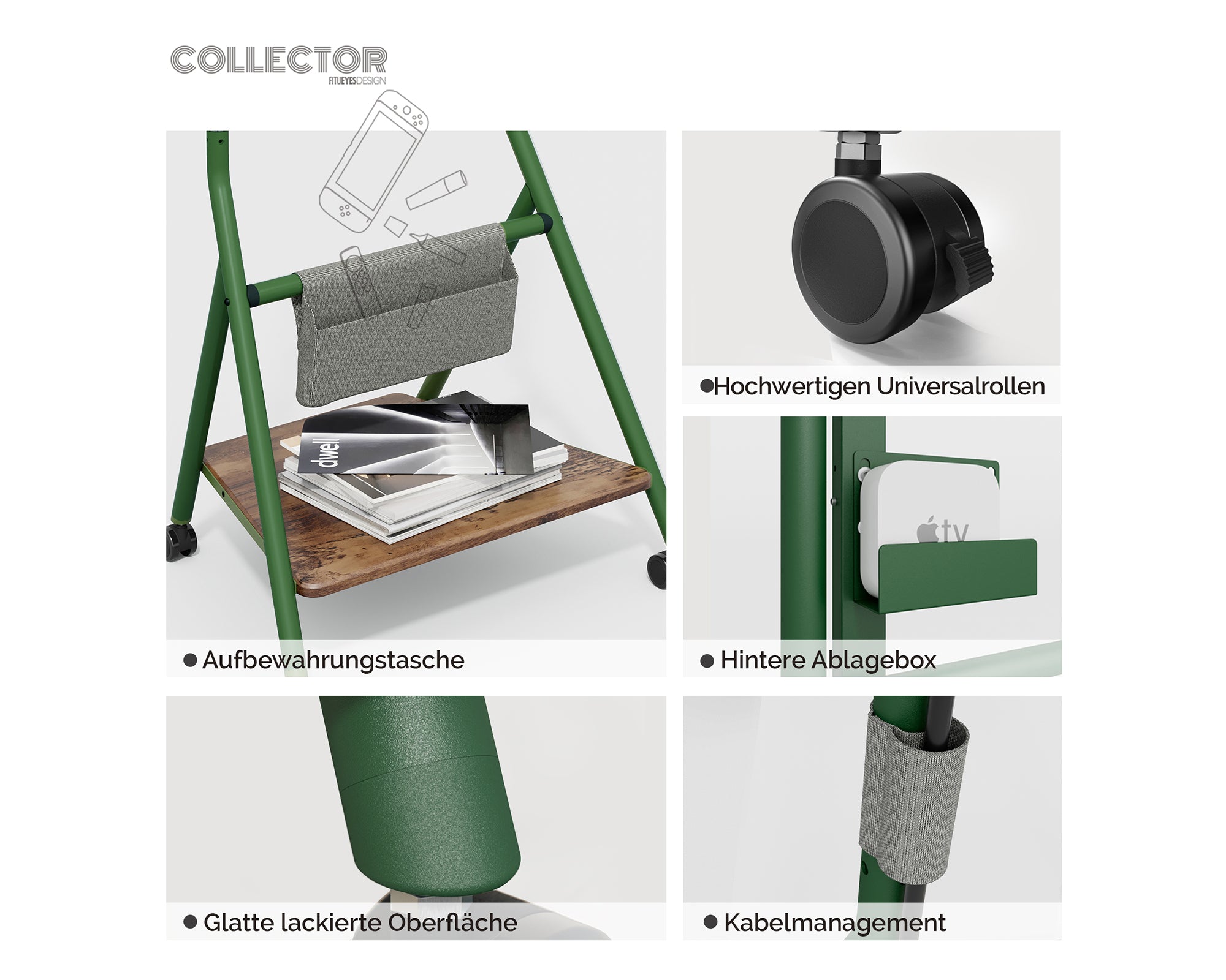 Collector TC65 Soporte para TV con Ruedas