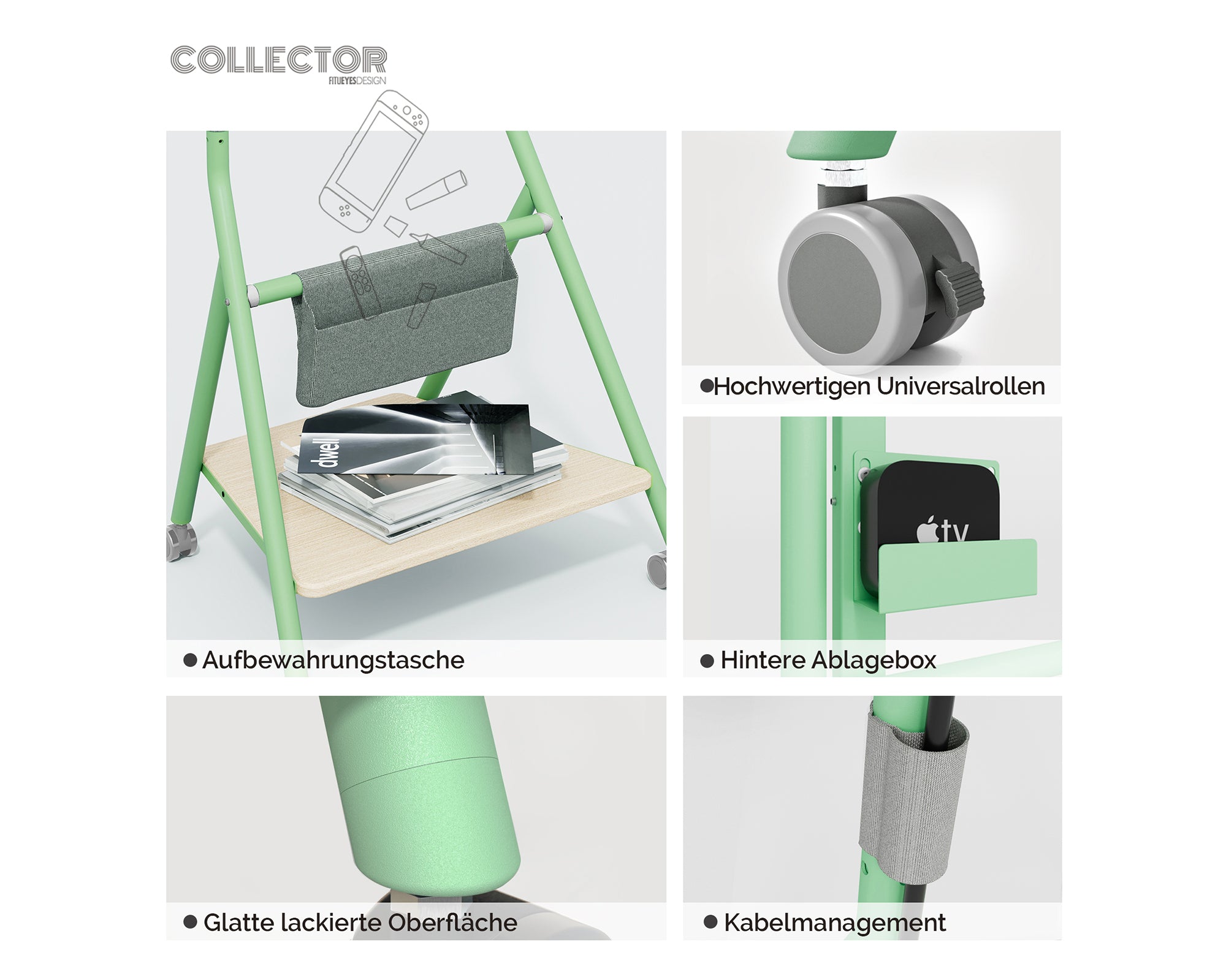 Collector TC65 Soporte para TV con Ruedas