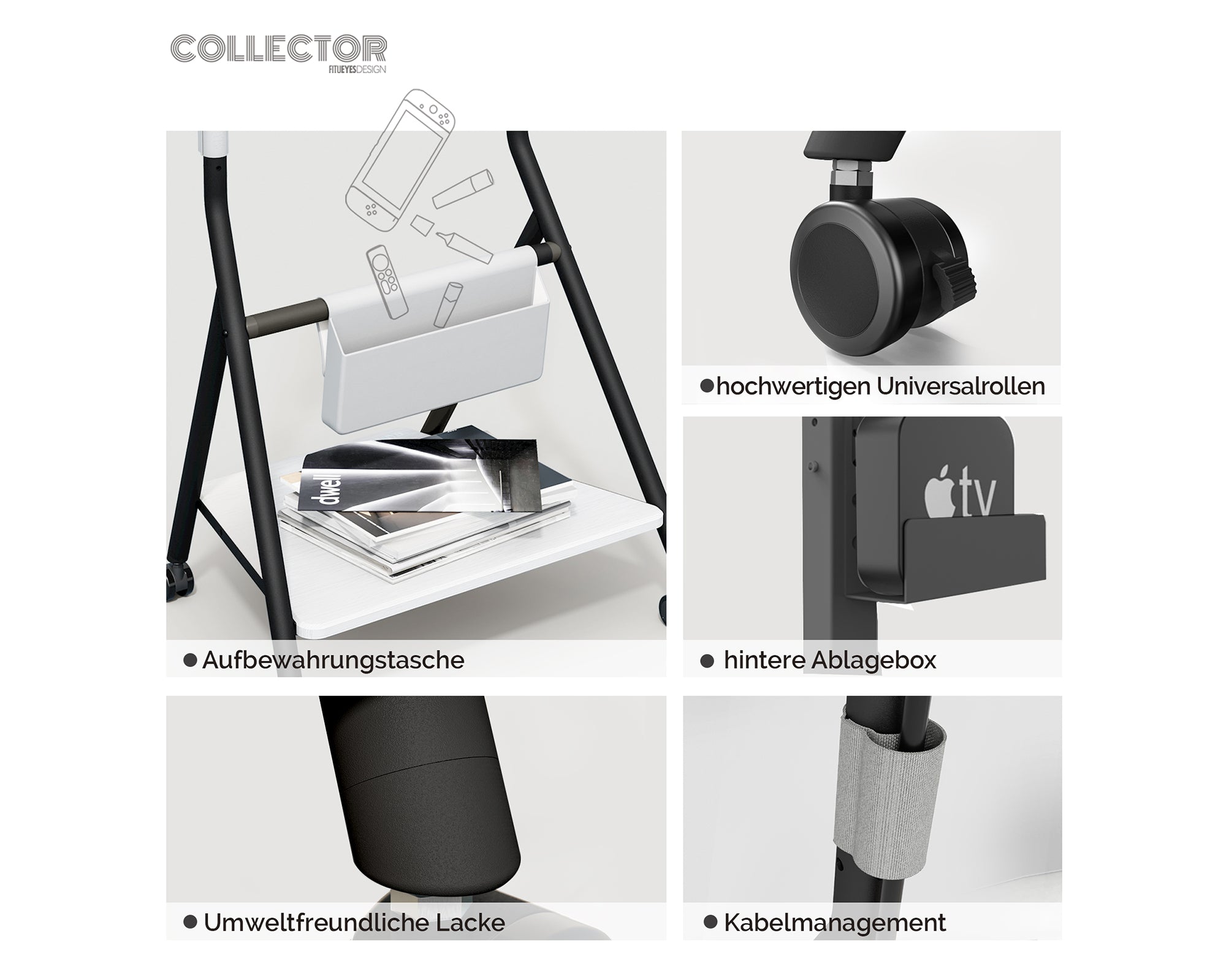 Collector TC65 Soporte para TV con Ruedas