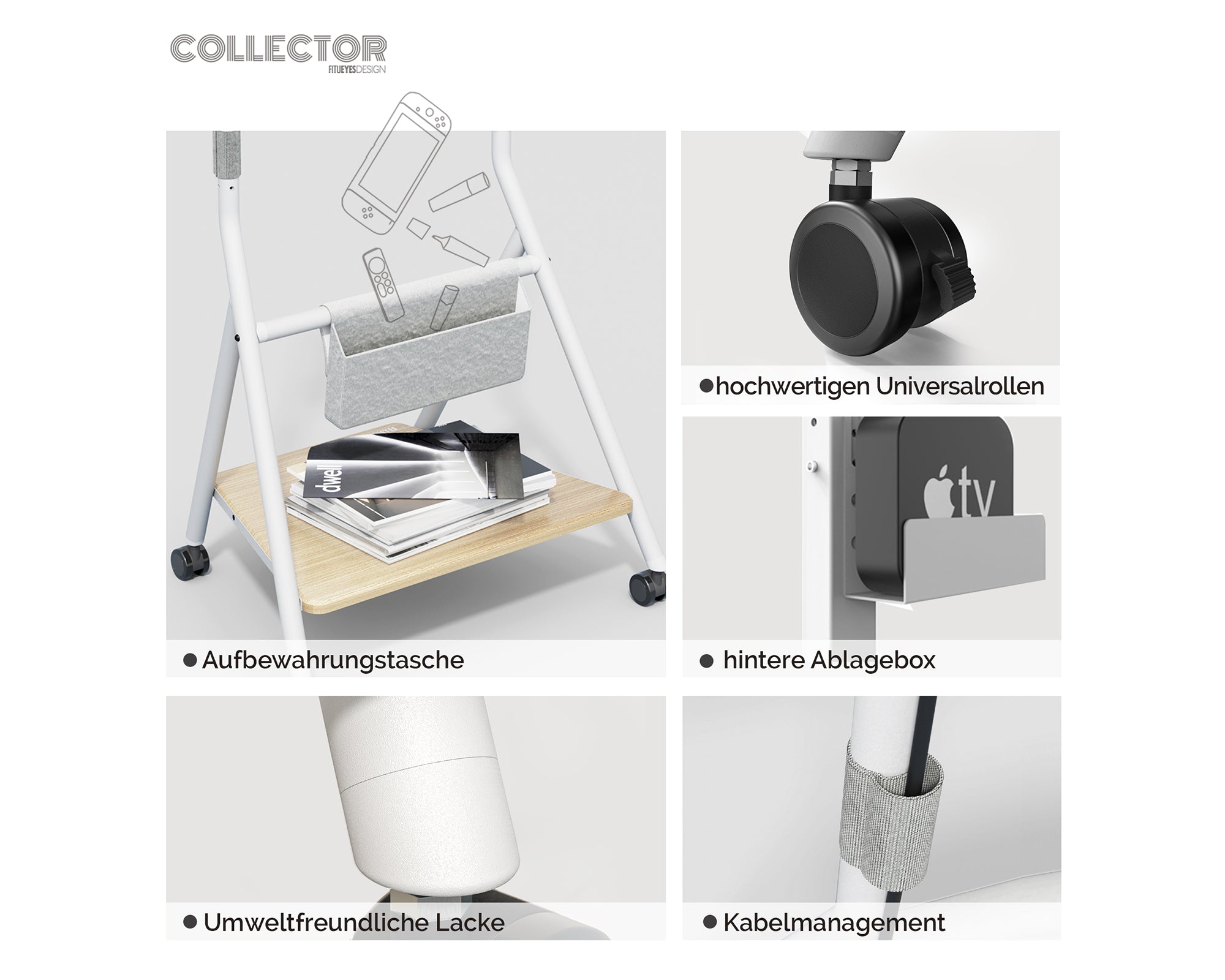 Collector TC65 Soporte para TV con Ruedas