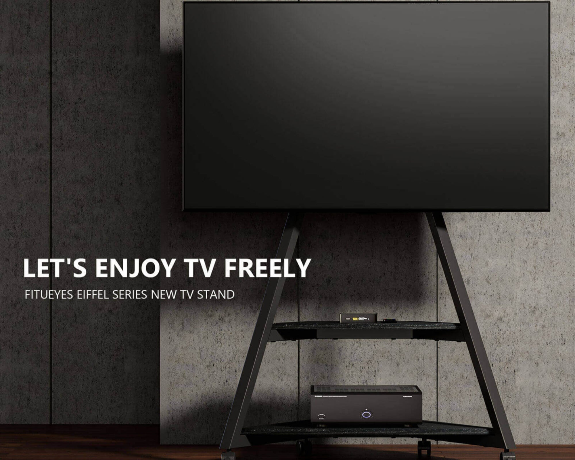 Bodenständer für TV mit Rädern FITUEYES DESIGN