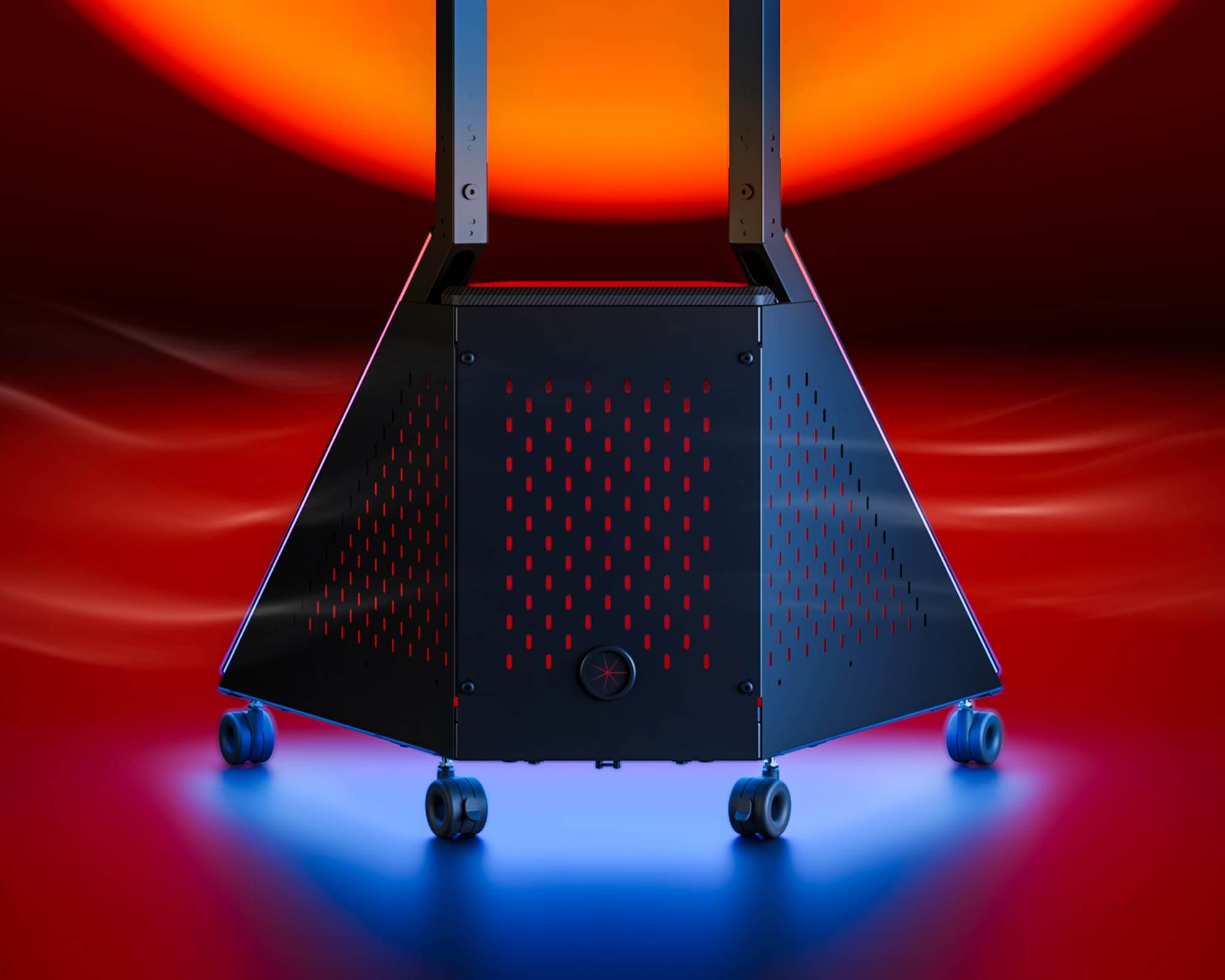 TV stand with open design for heat dissipation during gaming