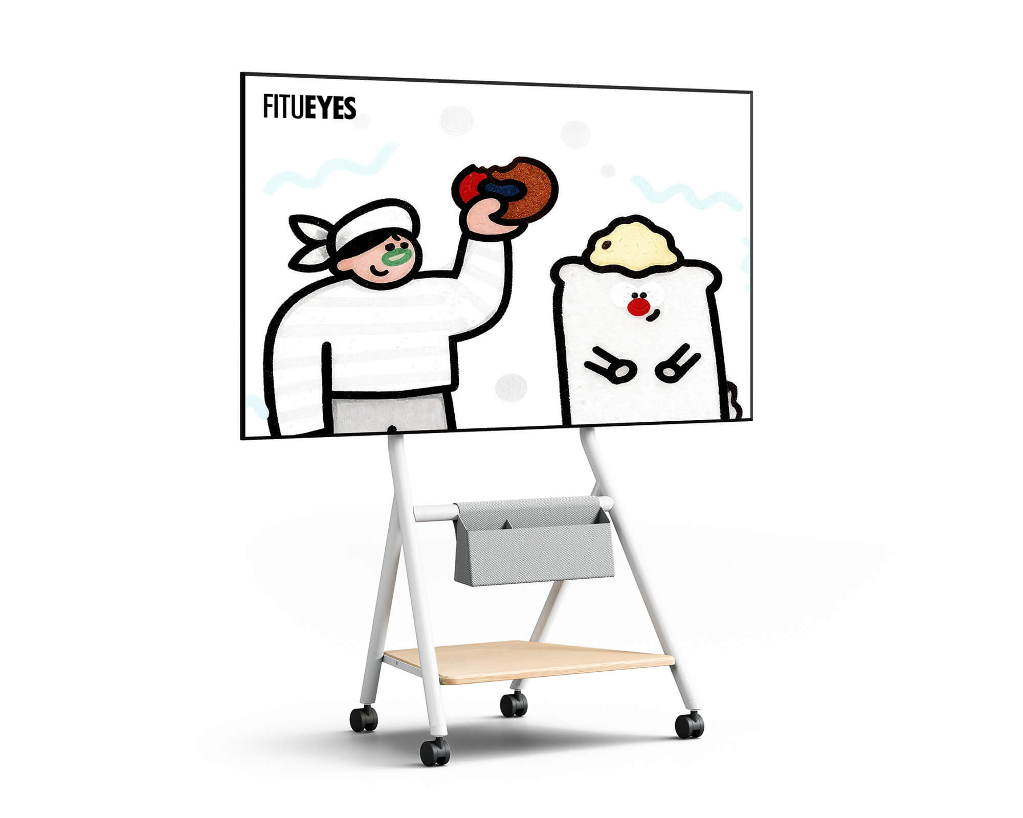 Collector TC65 Support TV à Roulettes