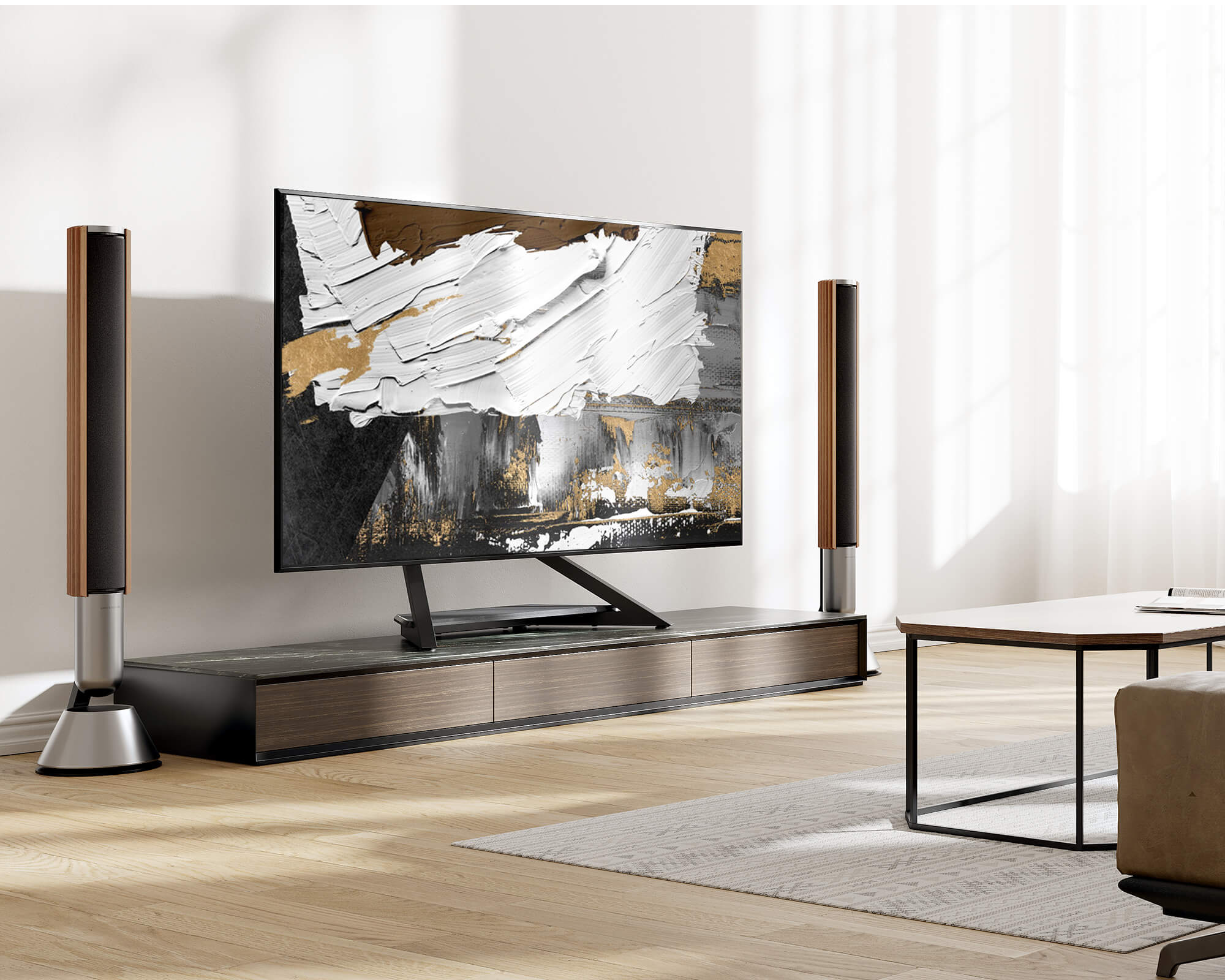 Eiffel V2 TT88 Tabletop TV Stand