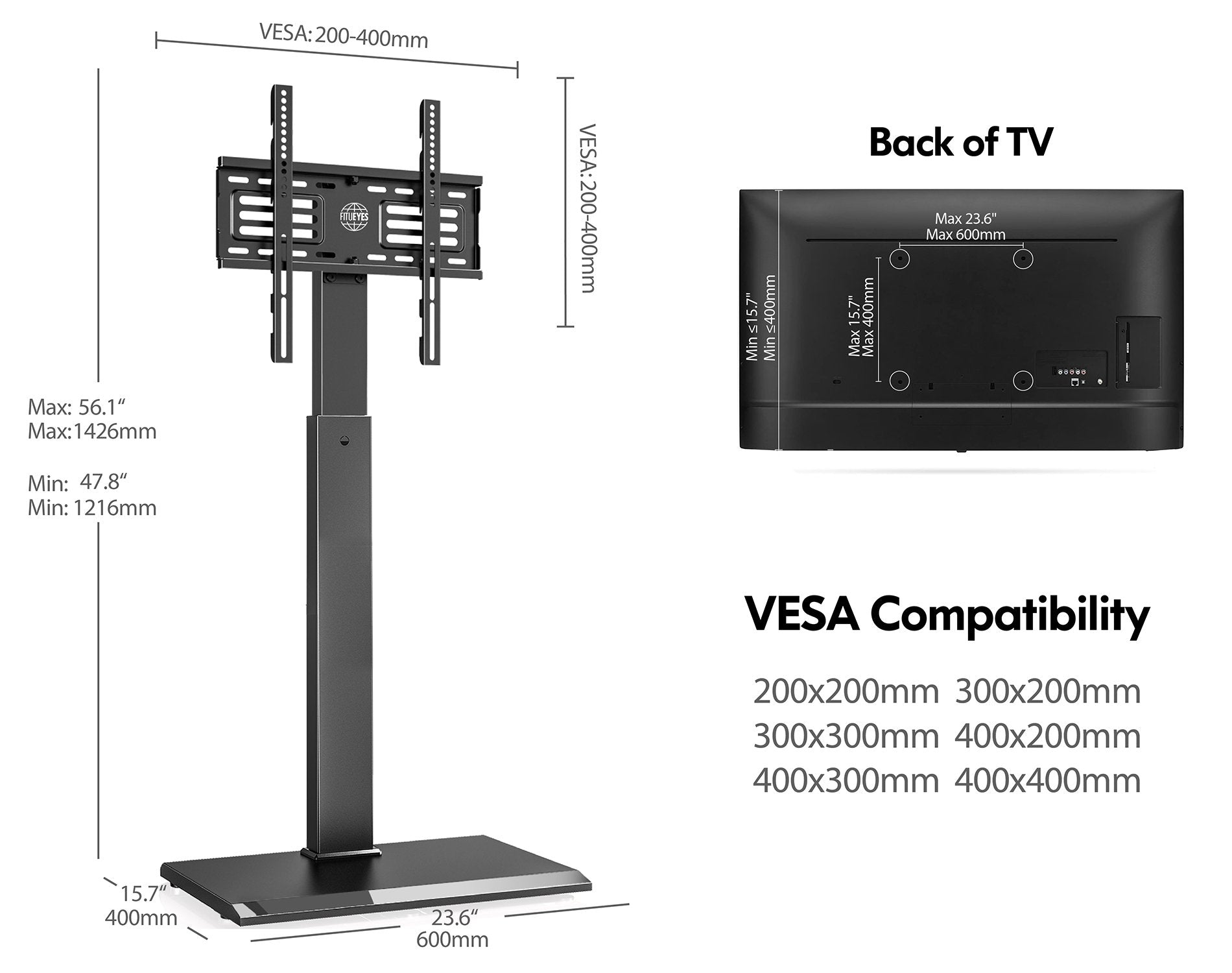 TV floor stand Series-S 26-55 inch